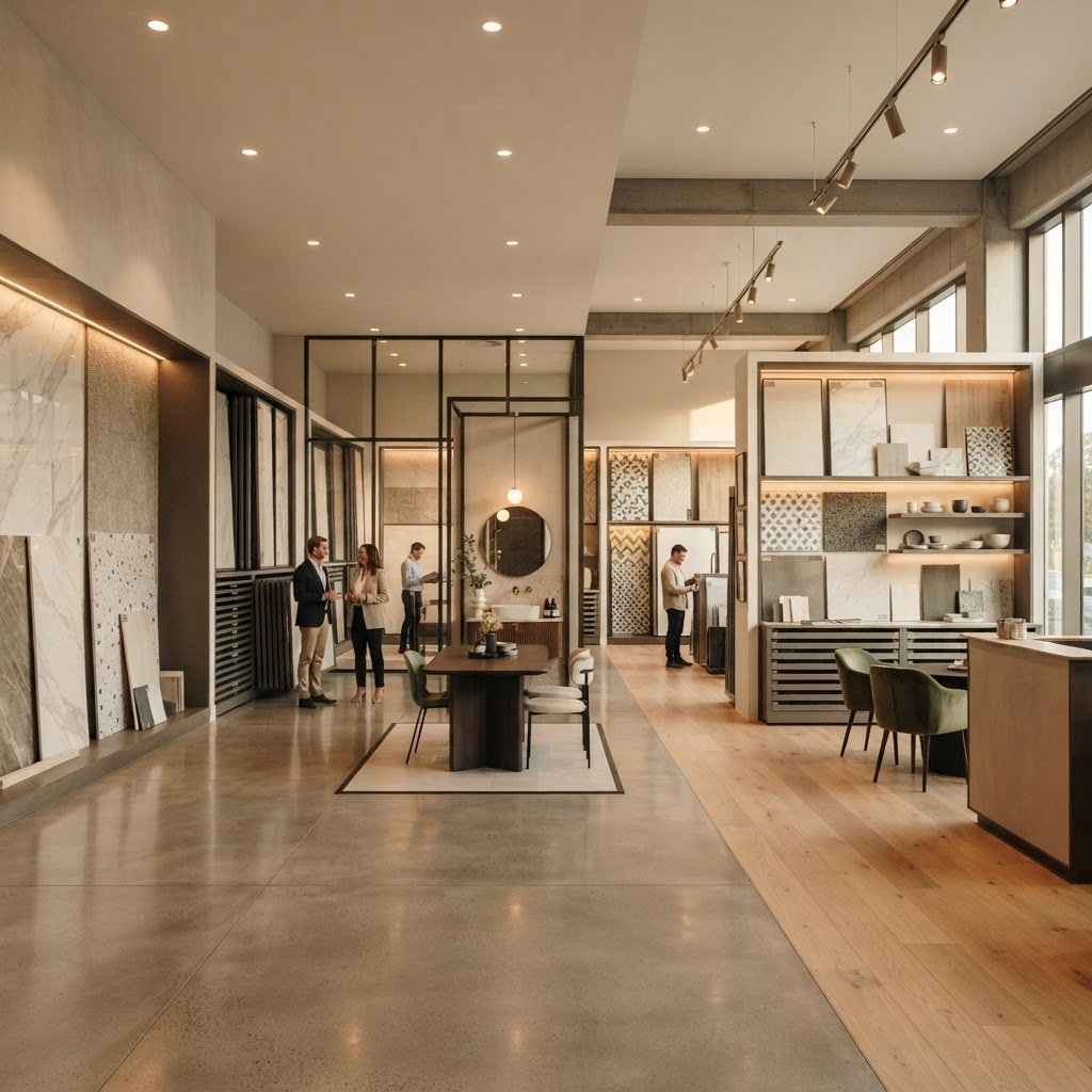 Luxury tile showroom